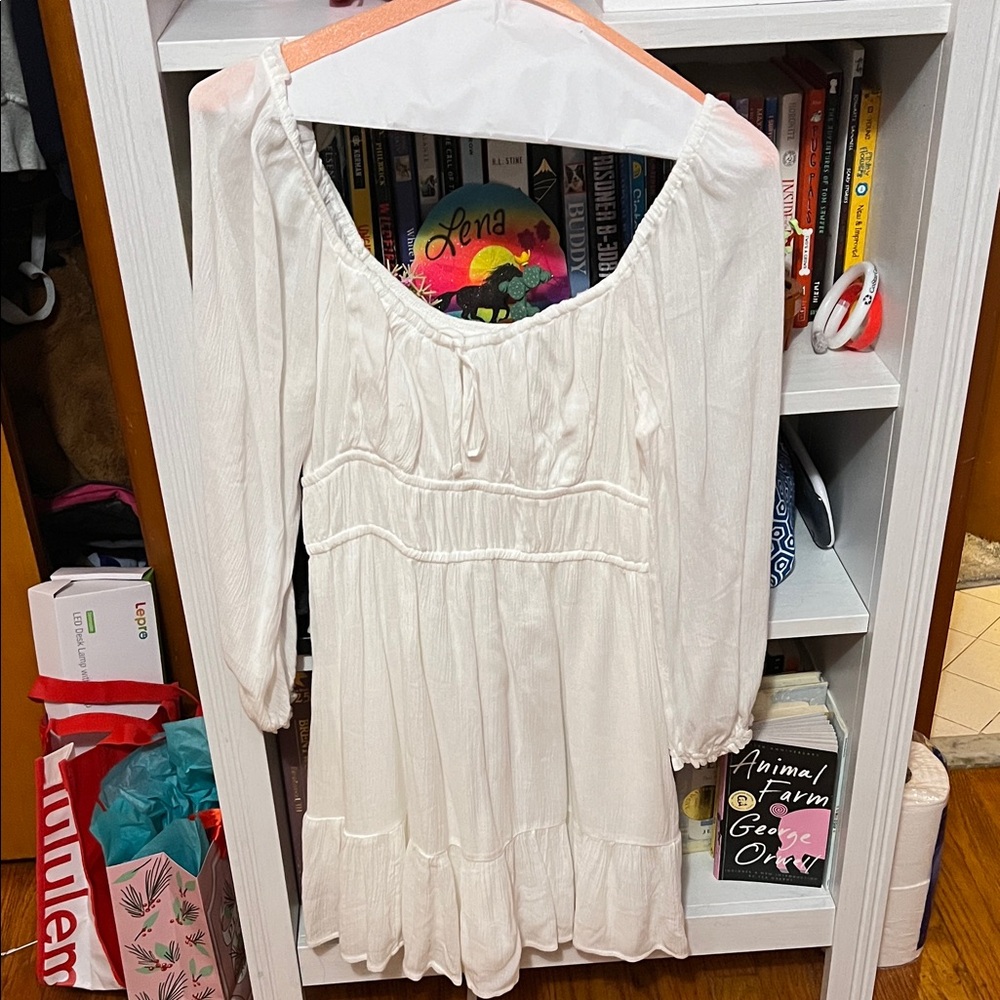 Hollister women's white dress